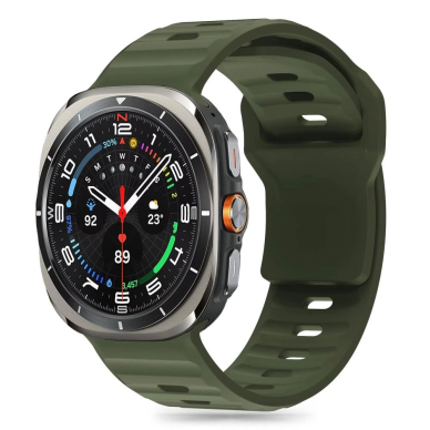 Tech-Protect Silicone Line Apyrankė Samsung Galaxy Watch Ultra (47 mm) - Žalias