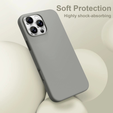 Tech-Protect Silicone MagSafe Dėklas iPhone 16 Pro Max - Pilkas 1