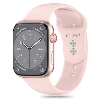 Tech-Protect Silicone Apyrankė Apple Watch 4 / 5 / 6 / 7 / 8 / 9 / SE (38 / 40 / 41 mm) - Rožinis