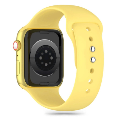 Tech-Protect Silicone Apyrankė Apple Watch 4 / 5 / 6 / 7 / 8 / 9 / SE (38 / 40 / 41 mm) - Geltona 2