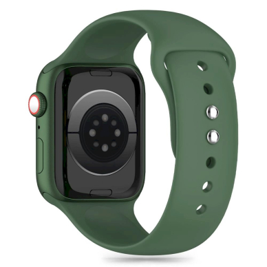 Tech-Protect Silicone Apyrankė Apple Watch 4 / 5 / 6 / 7 / 8 / 9 / SE / Ultra 1 / 2 (42 / 44 / 45 / 49 mm) - Žalias 2