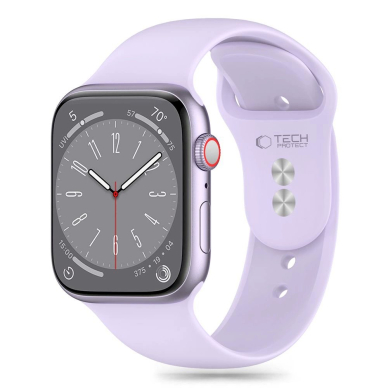 Tech-Protect Silicone Apyrankė Apple Watch 4 / 5 / 6 / 7 / 8 / 9 / SE / Ultra 1 / 2 (42 / 44 / 45 / 49 mm) - violetinis