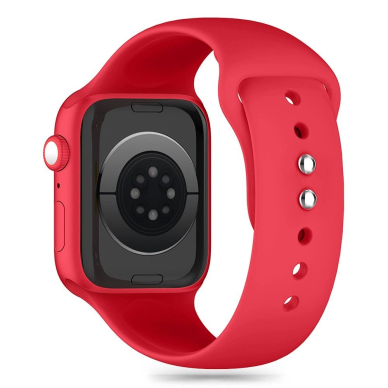 Tech-Protect Silicone Apyrankė Apple Watch 6 / 7 / 8 / 9 / 10 / SE / Ultra 1 / 2 (44/45/46/49 mm) - Raudonas 7