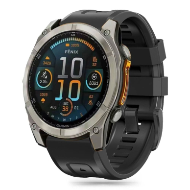 Tech-Protect Silicone Apyrankė Garmin Fenix 5S / 5S PLUS / 6S / 6S Pro / 7S / 8 (43MM) - Juodas