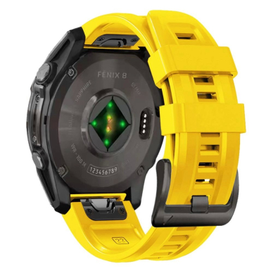 Tech-Protect Silicone Apyrankė Garmin Fenix 5X / 5X Plus / 6X / 6X Pro / 7X / 8 (51 mm) - Geltona 1