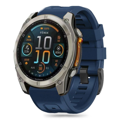 Tech-Protect Silicone Strap Garmin Fenix 5 / 6 / 6 Pro / 7 / 8 (47 mm) / E - Mėlynas