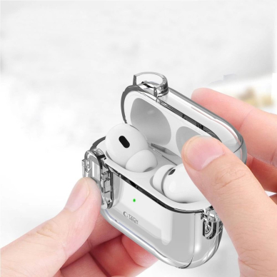 Tech-Protect Slim Hook Dėklas AirPods 1 / 2 - Skaidrus 2