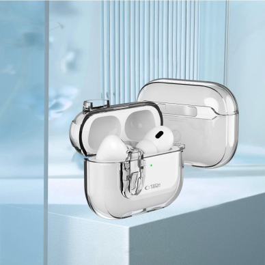 Tech-Protect Slim Hook Dėklas AirPods 1 / 2 - Skaidrus 3