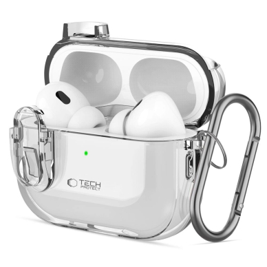 Tech-Protect Slim Hook Dėklas AirPods 1 / 2 - Skaidrus