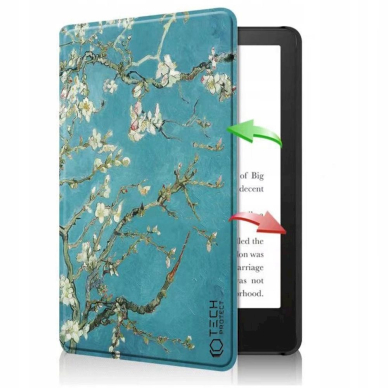 Tech-Protect SmartCase Dėklas Kindle Paperwhite V / 5 / Signature Edition - bluesakura flowers 6