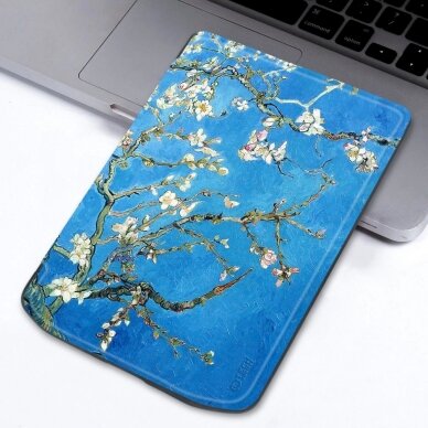 Tech-Protect SmartCase Dėklas PocketBook Verse / Verse Pro - bluesakura flowers 5