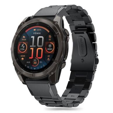 Tech-Protect Stainless Garmin Fenix 5X / 5X PLUS / 6X / 6X Pro / 7X / 8 Strap (51 MM) - Juodas