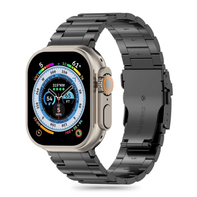 Tech-Protect Stainless Pro Apyrankė Apple Watch 4 / 5 / 6 / 7 / 8 / 9 / SE / Ultra 1 / 2 (42 / 44 / 45 / 49 mm) - Juodas