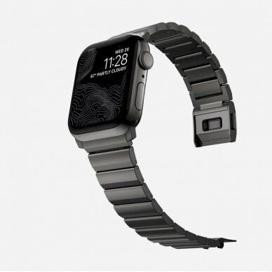 Tech-Protect SteelBand Apyrankė Apple Watch 4 / 5 / 6 / 7 / 8 / 9 / SE / Ultra 1 / 2 (42/44/45/49 mm) - Juodas 5