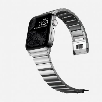 Tech-Protect SteelBand Apyrankė Apple Watch 4 / 5 / 6 / 7 / 8 / 9 / SE / Ultra 1 / 2 (42/44/45/49 mm) - Silver 5