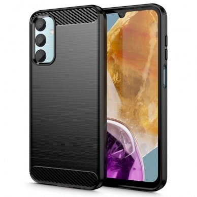 Tech-Protect TPUCarbon Dėklas Samsung Galaxy M15 5G - Juodas