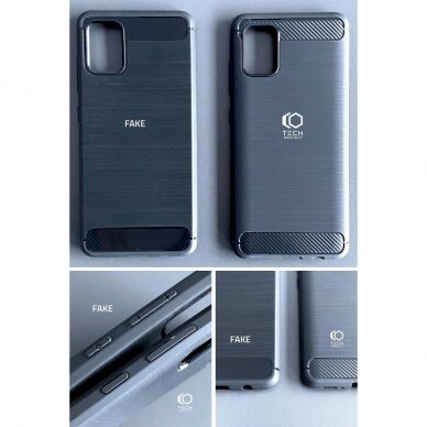 Tech-Protect TPUCarbon Dėklas Xiaomi Redmi Note 12 5G / Poco X5 5G - Juodas 6