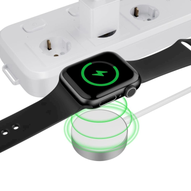 Tech-Protect UltraBoost magnetic inductive Įkroviklis USB-C connector Apple Watch 1.2m - baltas 2