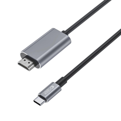 Tech-Protect UltraBoost USB-C / HDMI 4K 60Hz Kabelis 2m - Juodas 2