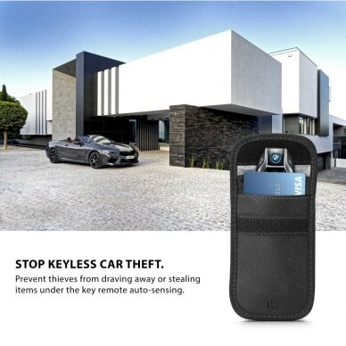 Tech-Protect V1 RFID cover car keys - Juodas 7