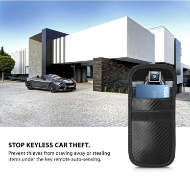 Tech-Protect V1 RFID cover car keys - Juodas carbon 7