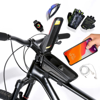 Tech-Protect V2 bicycle bagspace a 1l phone - Juodas 4