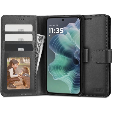 Tech-Protect Wallet Dėklas Motorola Moto G25 5G - Juodas