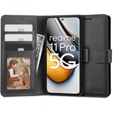 Tech-Protect Wallet Dėklas Realme 11 Pro 5G / 11 Pro+ 5G - Juodas