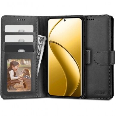 Tech-Protect Wallet Dėklas Realme 12 Pro 5G / 12 Pro+ 5G - Juodas