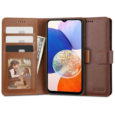 Tech-Protect Wallet Dėklas Samsung Galaxy A14 4G / 5G - brown