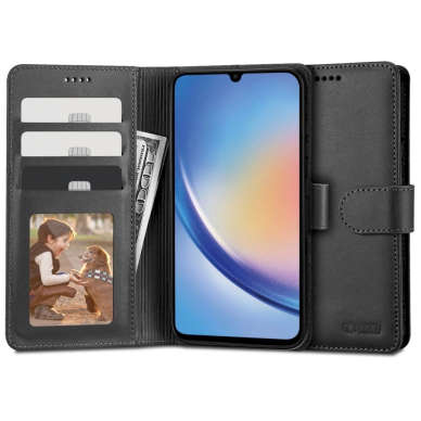 Tech-Protect Wallet Dėklas Samsung Galaxy A34 5G - Juodas