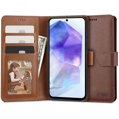 Tech-Protect Wallet Dėklas Samsung Galaxy A55 5G - brown