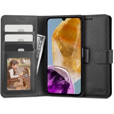 Tech-Protect Wallet Dėklas Samsung Galaxy M15 5G - Juodas