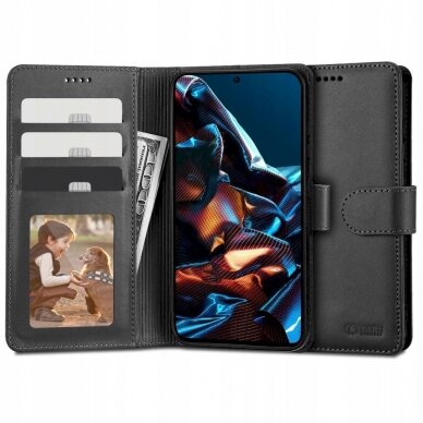 Tech-Protect Wallet Dėklas Xiaomi Redmi Note 12 Pro 5G / Poco X5 Pro 5G - Juodas