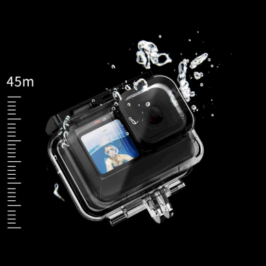 Tech-Protect Waterproof Dėklas GoPro Hero 9 / 10 / 11 / 12 - Permatomas 4