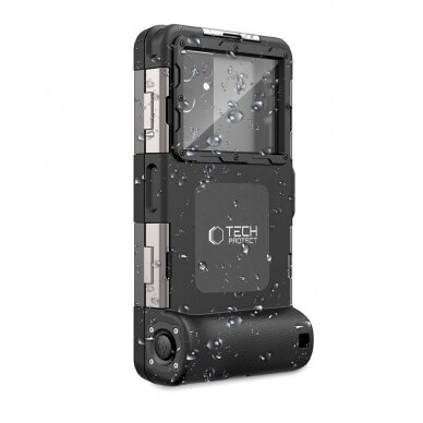 Tech-Protect Waterproof Dėklas waterproof IPX8 smartphones 4.7-6.7 - Juodas 1