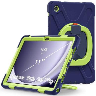 Tech-Protect X-Armor Dėklas Samsung Galaxy Tab A9+ 11 X210 / X215 / X216 - navy blue žalias 1