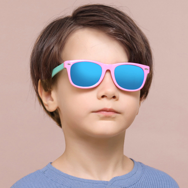 [Užsakomoji prekė] Techsuit - Sunglasses Polarised (D802) - for Kids, UV Protection - Juodas / Mėlynas 1