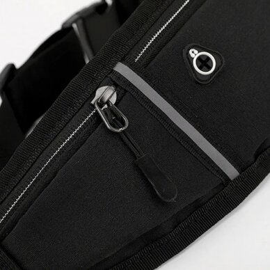 [Užsakomoji prekė] Techsuit - Waist Bag (CWB3) - with Belt for Recreational Activity, Fitness - Juodos spalvos 9