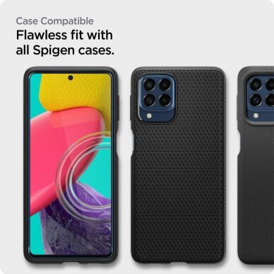 Ekrano apsauga Spigen ALM GLASS FC GALAXY M53 5G Juoda UGLX912 9