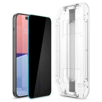 TEMPERED GLASS Spigen GLAS.TR "EZ FIT" 2-PACK IPHONE 15 PRIVACY 2