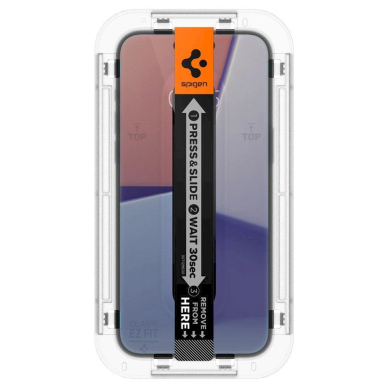 TEMPERED GLASS Spigen GLAS.TR "EZ FIT" 2-PACK IPHONE 15 PRIVACY 3