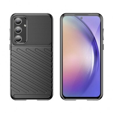 Dėklas Thunder Case armored case for Samsung Galaxy A55 - Juodas 1