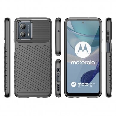 Dėklas Thunder Motorola Moto G53 Juodas 1