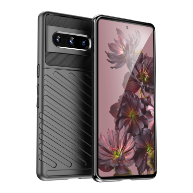 Dėklas Thunder Case flexible Google Pixel 7 Pro Juodas