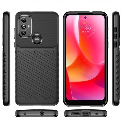 Dėklas Thunder Case flexible Motorola Moto G Power 2022 Juodas 7