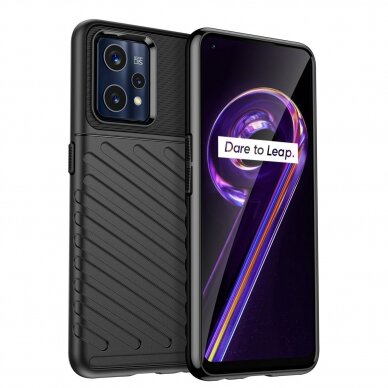 Dėklas Thunder Case Flexible Realme 9 Pro + (9 Pro Plus) Juodas 8