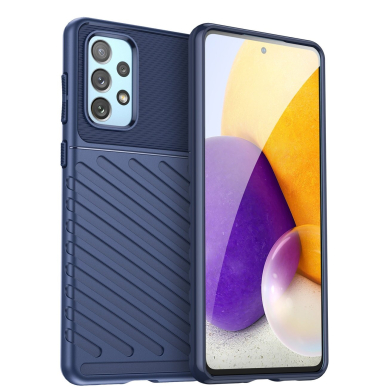 Dėklas Thunder Case flexible armored Samsung Galaxy A73 Mėlynas