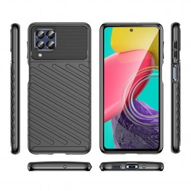 Dėklas Thunder Case flexible Samsung Galaxy M53 5G Juodas 6