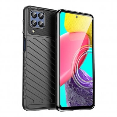 Dėklas Thunder Case flexible Samsung Galaxy M53 5G Juodas